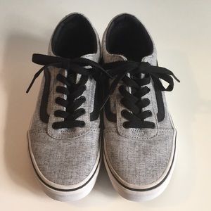 Youth Grey and Black Vans